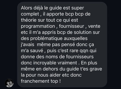 Avis client